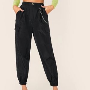 Black cargo pants